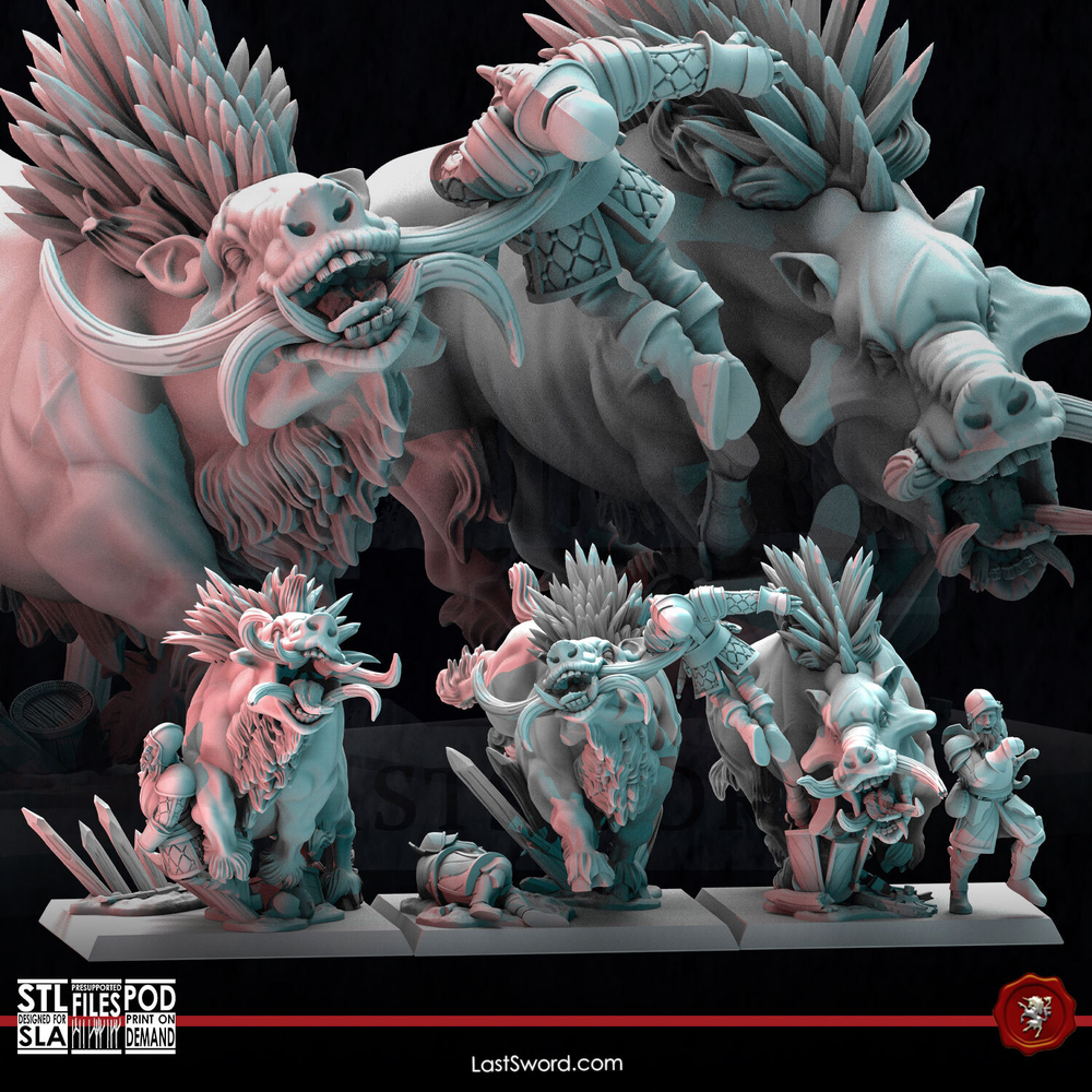 Миниатюра Beastmen GoreBoars