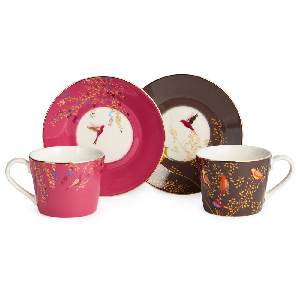 ЧАЙНЫЙ НАБОР LEFARD "GOLDEN BIRDS" НА 2 ПЕР. 4 ПР. 220 МЛ (КОР=12НАБ.)