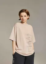 Футболка Called a Garment Diagram Какао