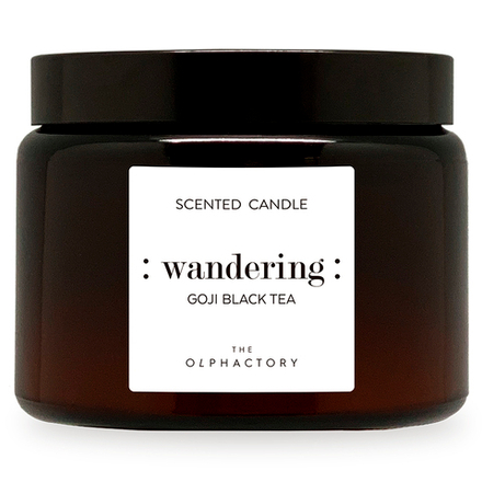 Свеча ароматическая The Olphactory, Wandering, Goji Black tea, 60 ч