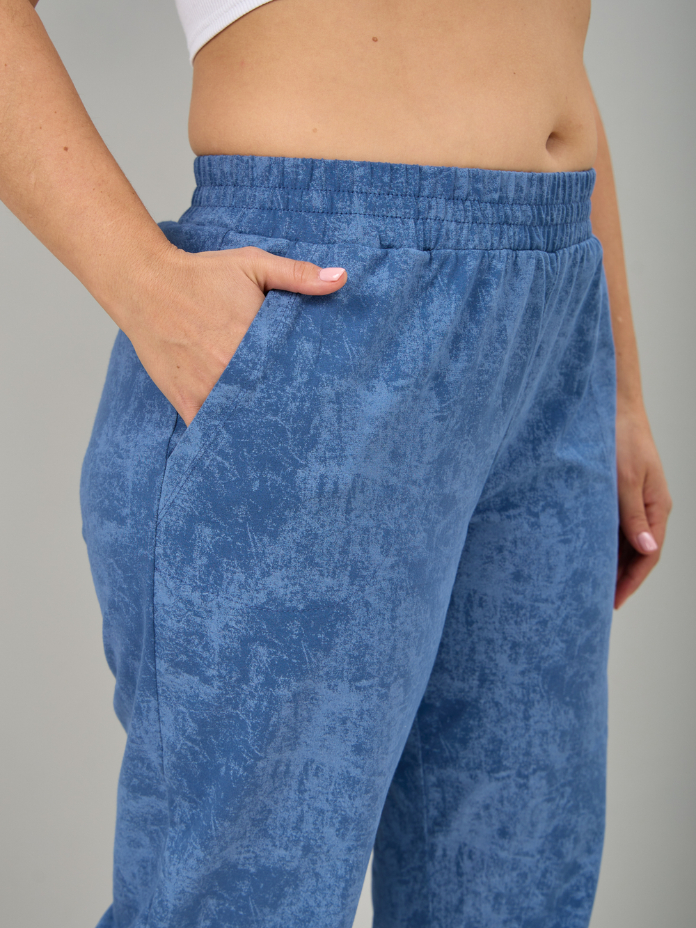 Брюки Б-18/варенка-индиго