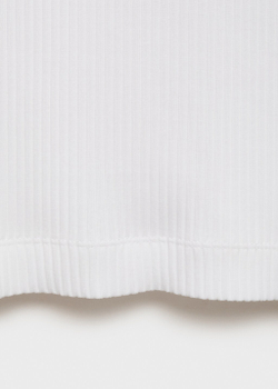 Майка в рубчик slim fit