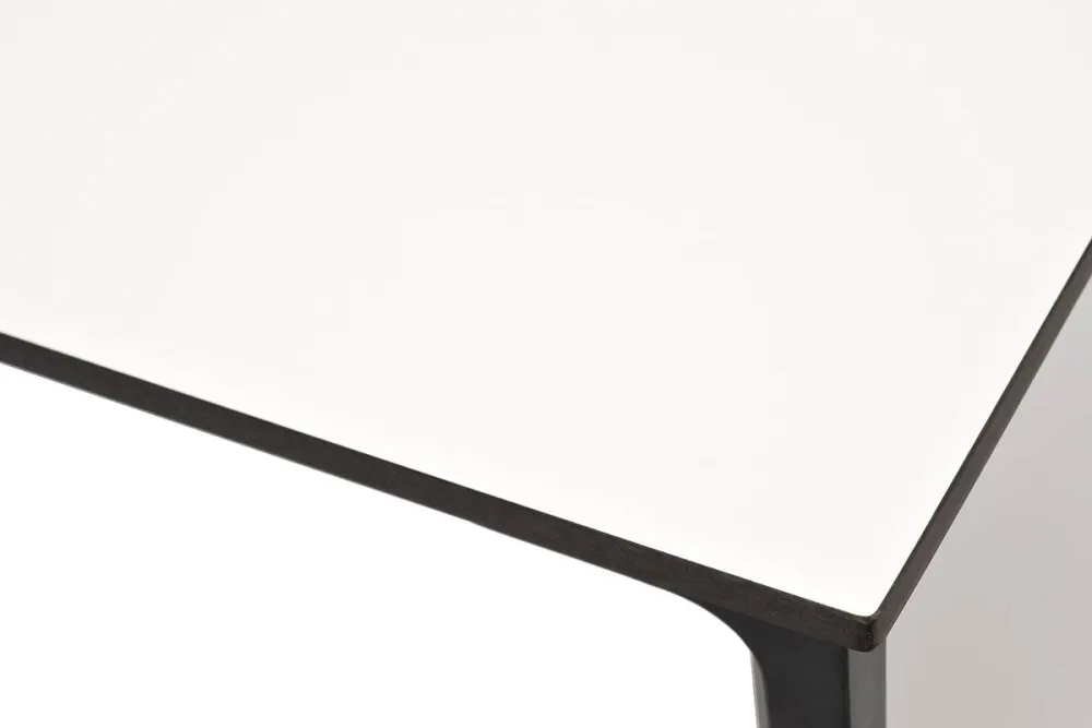 "Малага" обеденный стол из HPL 90х90см, цвет молочный, каркас черный