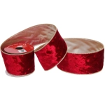 Лента для декорирования «Мгновение» 6,3 см, 2,7 м, Темный рубин