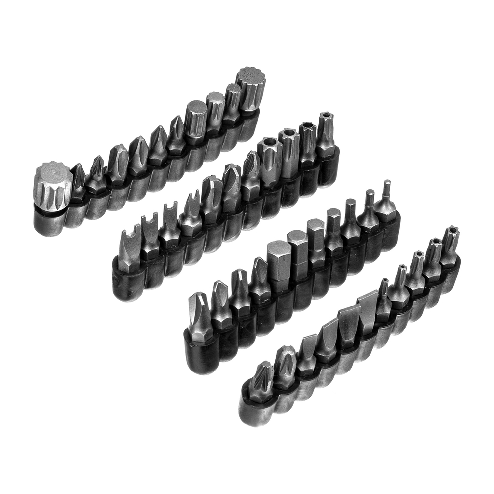 Набор инструментов, 1/2", 3/8", 1/4", пластиковый кейс 215 предм. Сибртех