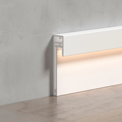 Профиль PLINTUS-H54B-2000 WHITE (Arlight, Алюминий) 046141