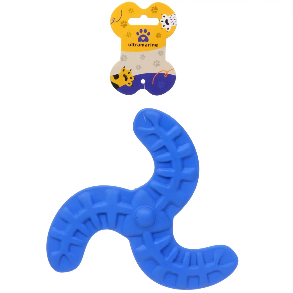 Игрушка - бумеранг для собак «Любимый БРО» , цвет синий, d-18см/100гр (лейбл)