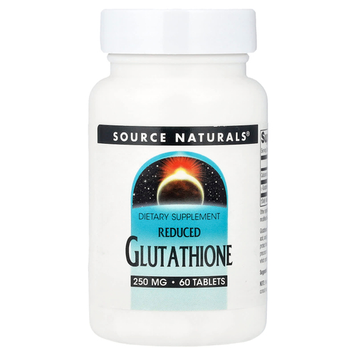 Source Naturals, восстановленный глутатион, 60 таблеток