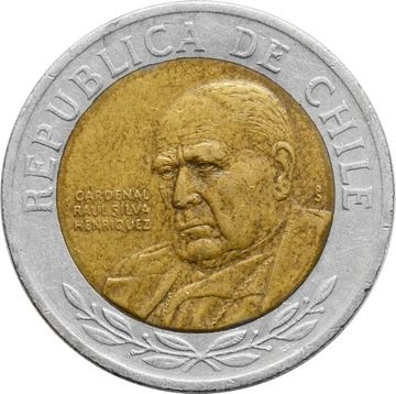 500 песо 2000-2018 Чили