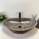 Раковина из речного камня RS-63526 (77*50*15) 0125