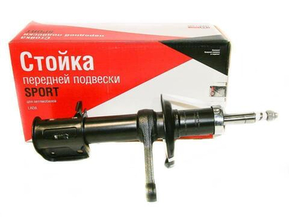 Стойка передняя ВАЗ 2190 Гранта левая газовая СААЗ красная коробка ОАТ