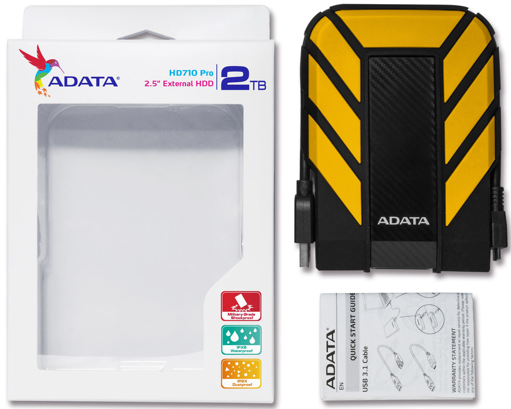 Внешний диск HDD 2.5'' ADATA AHD710P-2TU31-CYL