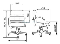 Кресло для руководителя АТЛАНТ ЭКСТРА КОРОТКИЙ