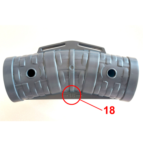 Т-образный соединитель - тройник BestWay с маркировкой "18", запчасть для круглых каркасного бассейна 549 на 122 см. Steel Pro Max Bestway