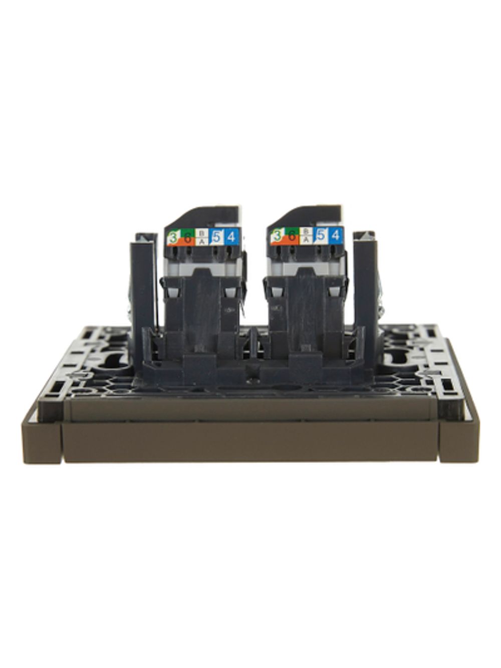FORTE&PIANO Розетка компьютерная двойная RJ45 кат.5E FP333 серый IEK