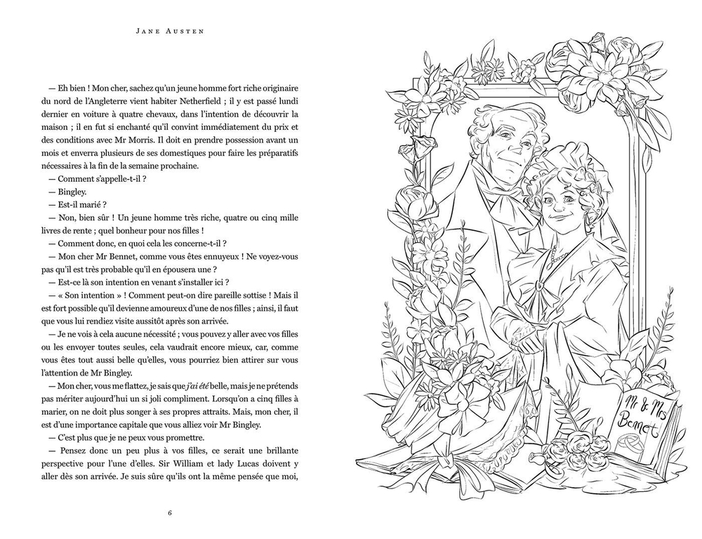 Orgueil &amp; Prejuges - roman A colorier / Гордость и предубеждение - книжка-раскраска / 9782017260172