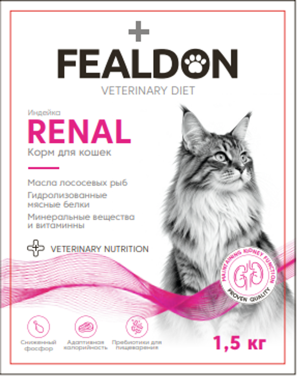 Сухой корм для кошек Fealdon RENAL