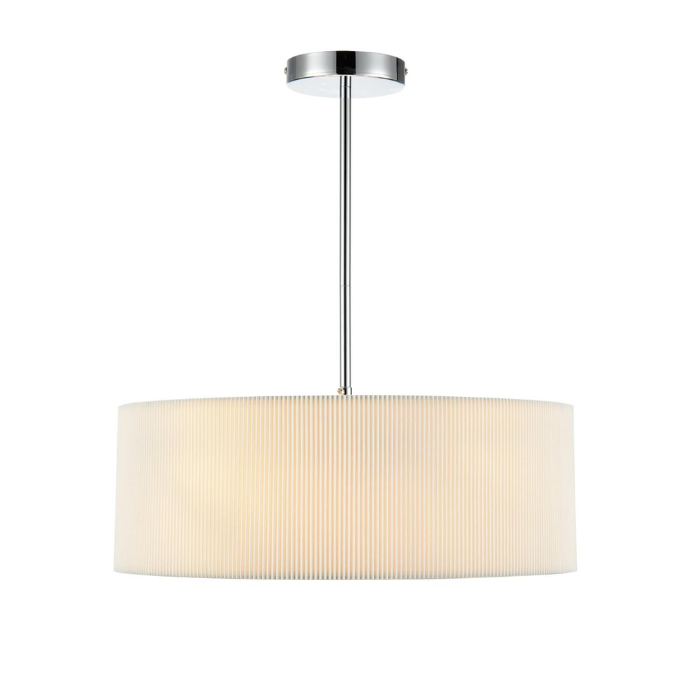 8110/5 MODERNI LN26 192 хром/белый, металл/текстиль Люстра подвесная E14 5*40W 220V ZIGRISA