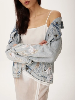 Жакет джинсовый классический АУРА, голубой