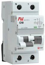 Автомат дифференциальный EKF rcbo6-1pn-10C-30-ac-av