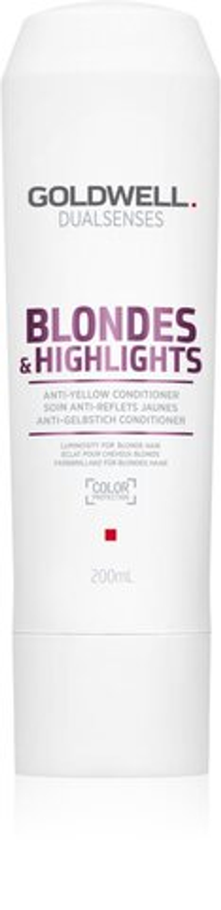 Goldwell Dualsenses Blondes & Highlights - кондиционер для светлых волос, нейтрализующий желтоватый оттенок /   200  ml  / GTIN 4021609061199