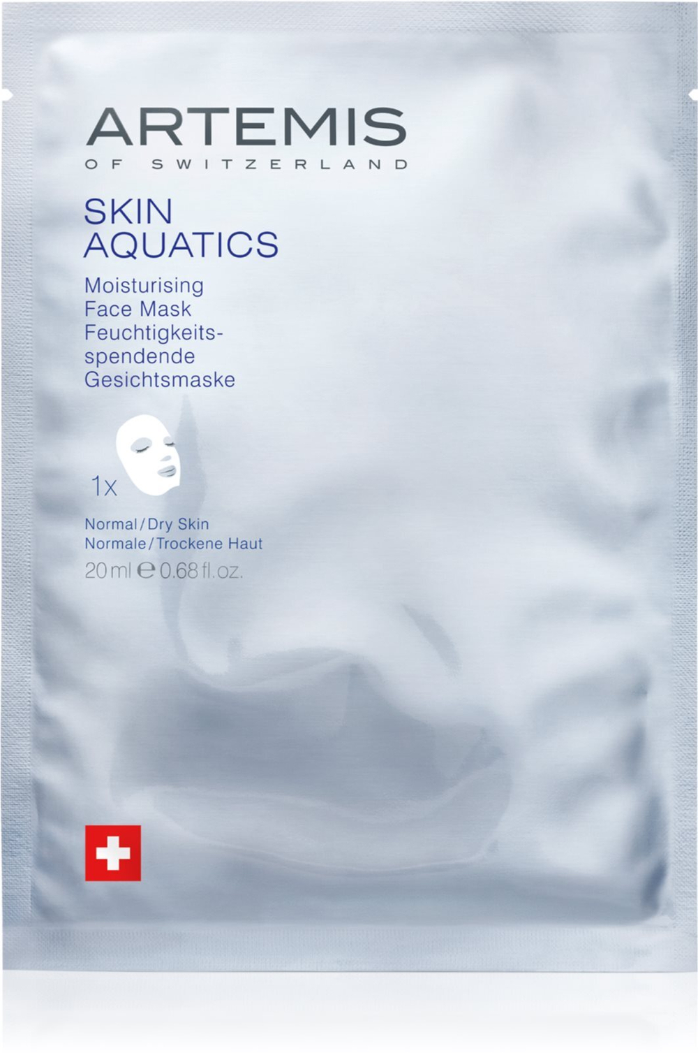 ARTEMIS SKIN AQUATICS Moisturising - увлажняющая тканевая маска /   20  ml  / GTIN 7640124653510