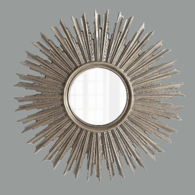 Зеркало солнце в серебряной раме