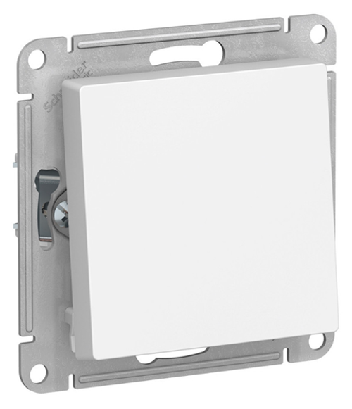 Переключатель 1-клавишный Schneider Electric ATLASDESIGN, скрытый монтаж, белый