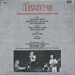 The Doors / Live In Vancouver, Canada June 6th 1970 (2LP)