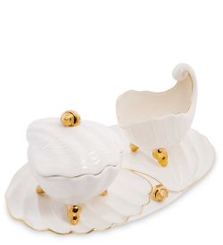 FM-34/ 3 Набор сахарница и молочник «Морская ракушка» (Pavone)