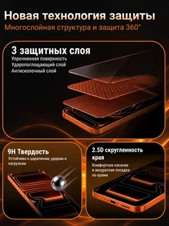 Защитное безрамочное стекло для iPhone 17 Pro Max SmartDevil