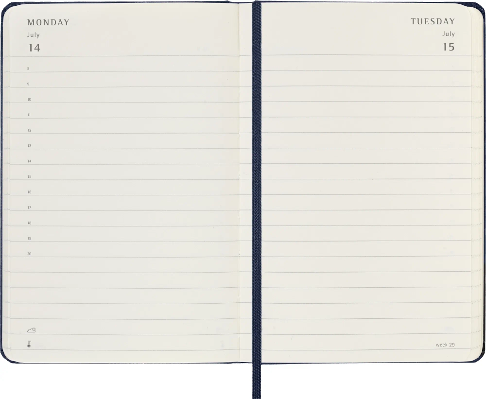 Ежедневник Moleskine Classic (DHB2012DC2) 9x14 см 400стр. синий сапфир