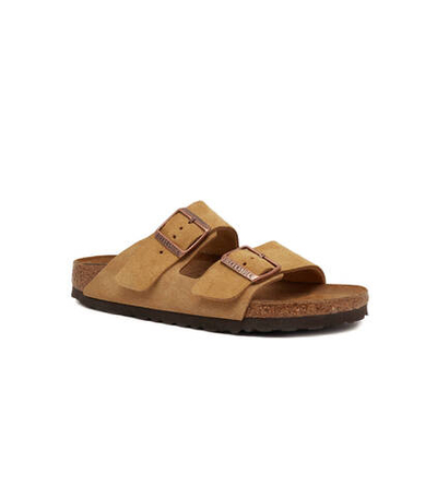 Кожаные шлепанцы arizona vl latte cream Birkenstock - желтый(1026174)