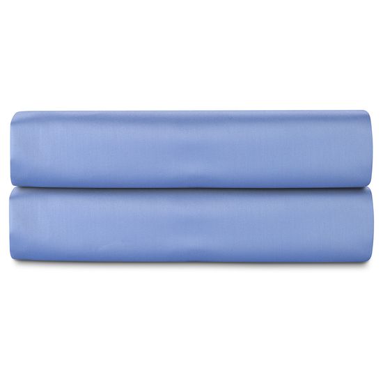 Простыня на резинке из сатина сиреневого цвета из коллекции essential, 200х200х30 см