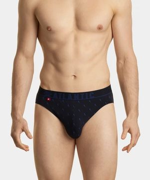 Мужские трусы (3шт) слипы спорт Atlantic 3MP-152 , темно-синие + красные + темно-голубые