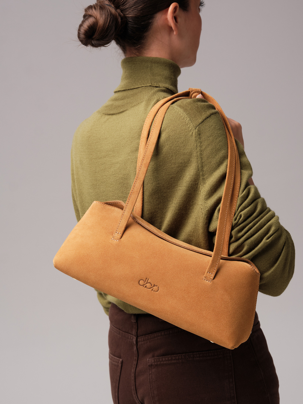 Женская замшевая сумка DBR 31127 светло-желтый