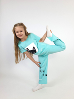 7-55-4 Пижама для девочки (фуфайка и брюки)