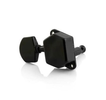 J-22-3+3-BK Колки для гитары 3+3, черные, Paxphil