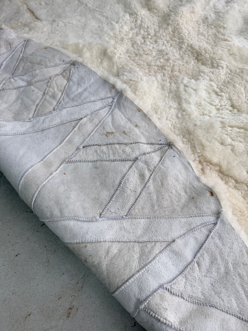 Ковер шкура натуральная овчина меховой