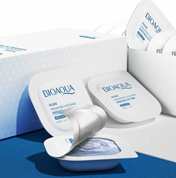 55%SALE! BIOAQUA Набор увлажняющих пудинг - масок для лица с экстрактом морских водорослей и гиалуроной кислотой. (8 шт * 7,5 гр.)