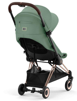 Прогулочная коляска Cybex Coya Leaf Green с дождевиком и бампером/Rosegold 522005609
