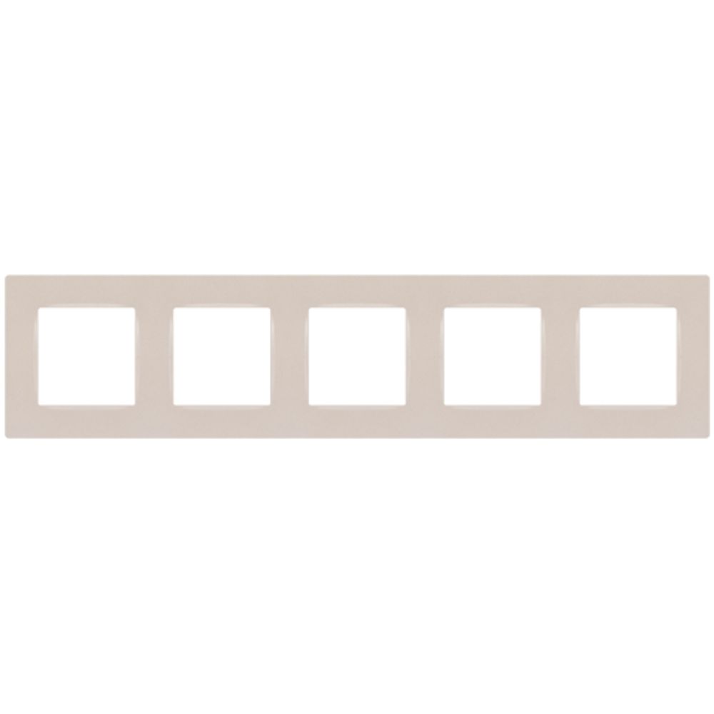 Рамка для розеток и выключателей ЭРА Серия 12 12-5205-15 на 5 постов, Классик, перламутр