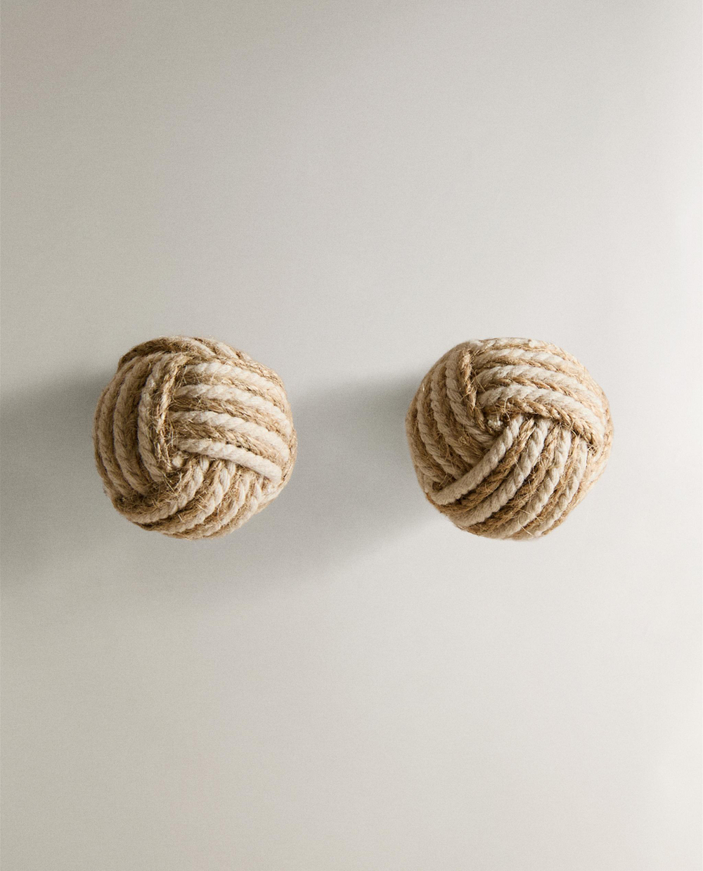 Мебельная ручка Zara Home, 3.5х3.5х6 см, хлопок, 2 шт., 6383/555