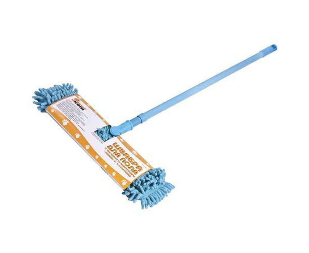 Рыжий кот Швабра для пола с насадкой из микрофибры MopM8 "Лапша" 2-х сторонняя (310334)