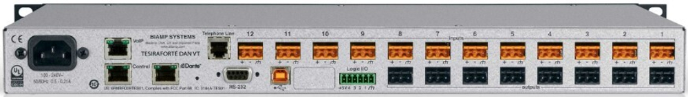 Аудиопроцессор  BIAMP TesiraFORTE DAN VT