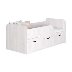 Кровать детская Стандарт КР-22, Ясень белый