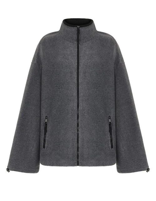 Жакет на молнии,серый