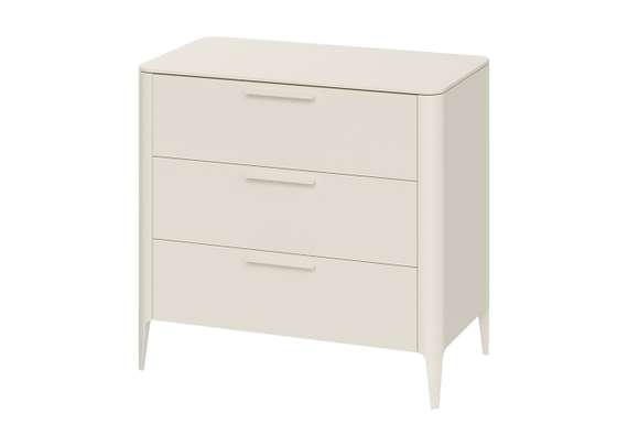 Комод Type 3 ящика ширина 90 см (молочный)