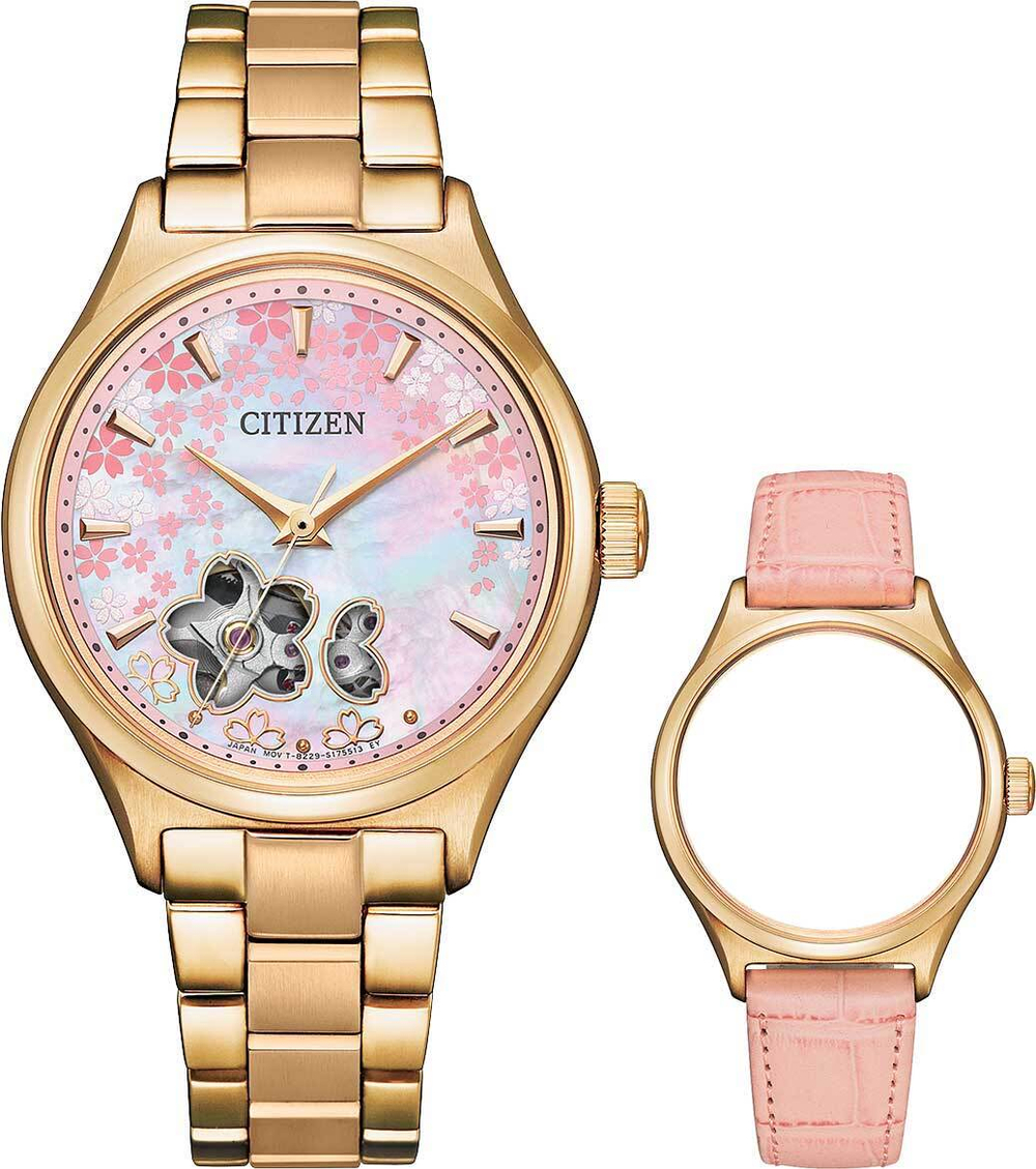 Японские механические наручные часы Citizen PC1019-66Y