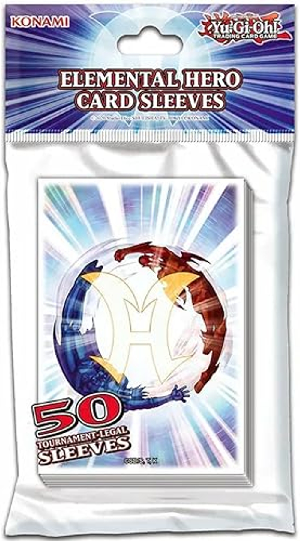 YuGiOh! Elemental Hero Card Sleeves (50)